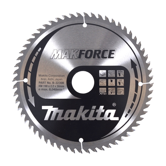Изображение Makita MAKFORCE Sägeblatt 190x30x60Z