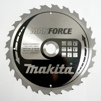 Изображение Makita MAKFORCE Sägeblatt 270x30x24Z