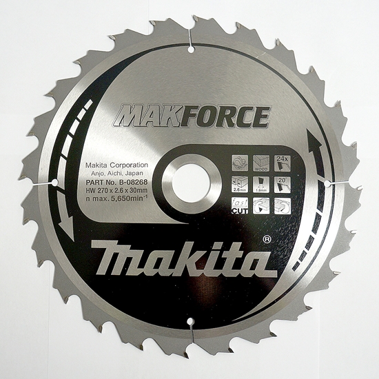 Изображение Makita MAKFORCE Sägeblatt 270x30x24Z