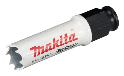 Изображение Makita MAKITA OTWORNICA BIM HSS-Co 8%  17mm EZYCHANGE METAL, STAL, ALU, DREWNO, PVC