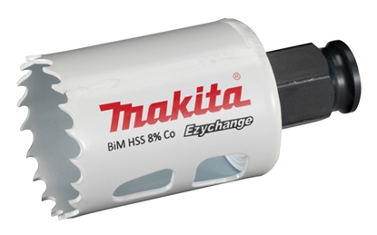 Изображение Makita MAKITA OTWORNICA BIM HSS-Co 8%  37mm EZYCHANGE METAL, STAL, ALU, DREWNO, PVC