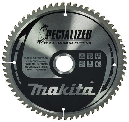 Изображение Makita MAKITA PIA TARCZOWA  216x30x64z SPECJALIZED ALUMINIUM