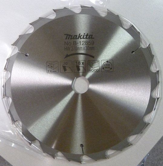 Picture of Griešanas disks kokam Makita; 270x2,6x30,0 mm; Z18; 20°