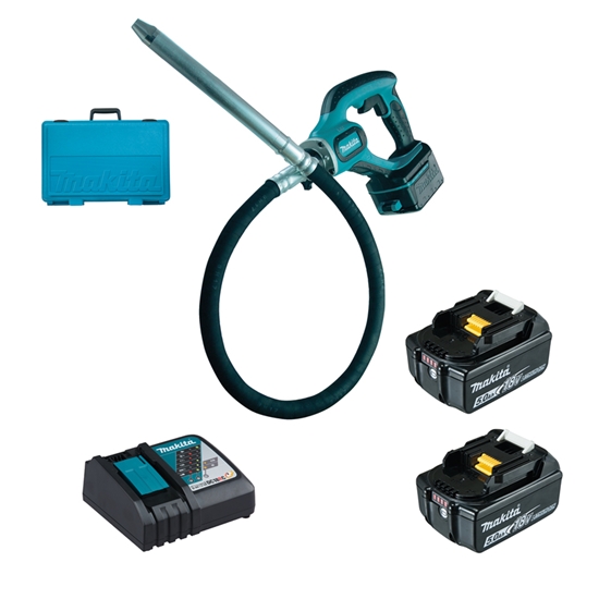 Изображение Betona vibrators Makita DVR450RTE; 18 V; 2x5,0 Ah akum.