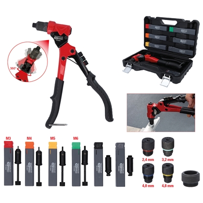 Picture of Manuāls kniedētājs KS Tools 150.9820; 12 gab.