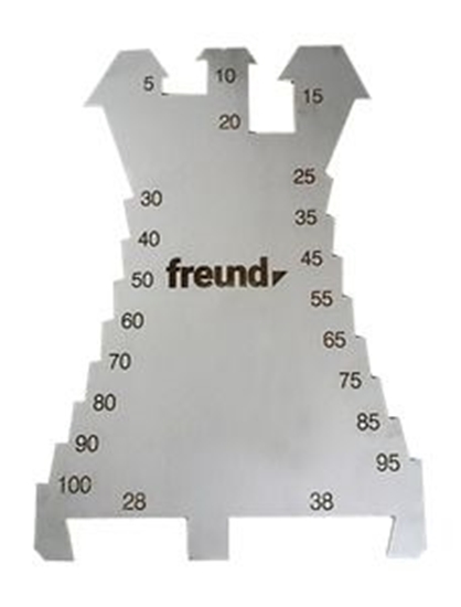 Изображение Marķēšanas plāksne / griezējs Freund; 5-100 mm