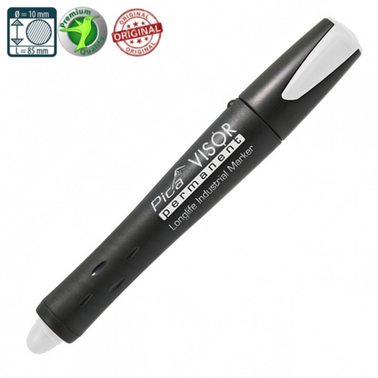 Picture of Marķieris Pica VISOR; 10 mm balts