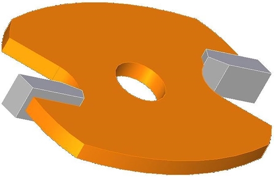 Изображение Maršrutētāja bitu piederums CMT 822.003.11; D=44,4X6 mm