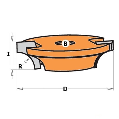 Изображение Maršrutētāja bitu piederums CMT 822.022.11; D=33X12,7 mm