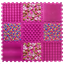 Picture of Masāžas ortopēdiskais paklājiņš Ortek "Puzzle Mix" 9 moduļi Rozā