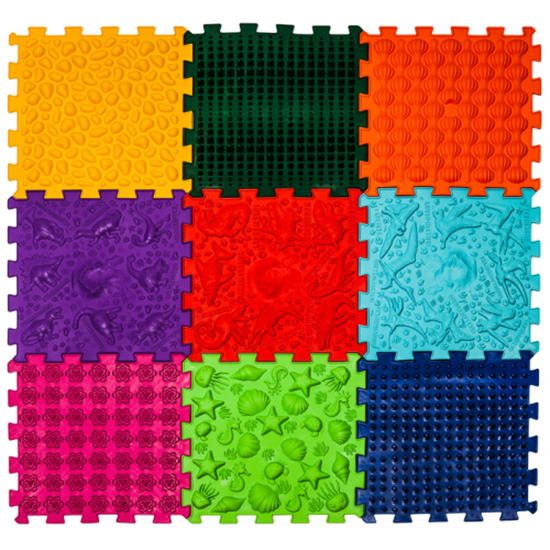 Picture of Masāžas paklājiņš Avalanche Dinosaurs Puzzle 9 elementi