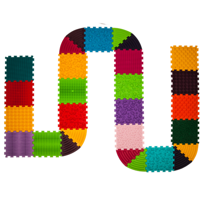 Picture of Masāžas paklājiņš Ortek Puzzle 18 elementi + 10 trīsstūri