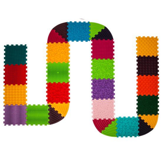 Picture of Masāžas paklājiņš Ortek Puzzle 18 elementi + 10 trīsstūri