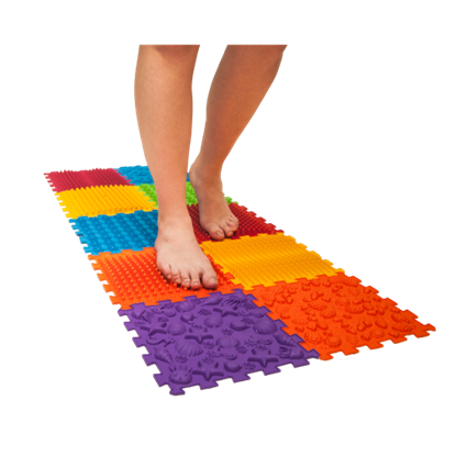 Picture of Masāžas rehabilitācijas paklājiņš Ortek Mix 10 elementi Hard