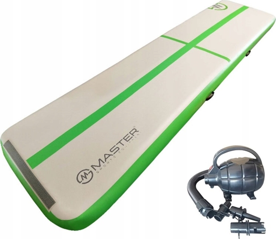 Picture of Master Dmuchany materac gimnastyczny MAS-B866 400 cm x 100 cm x 20 cm zielony