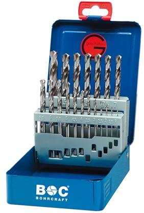 Picture of Metāla urbju komplekts Bohrcraft BC11201310019; HSS-G; 1-10 mm; 19 gab.