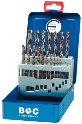 Picture of Metāla urbju komplekts Bohrcraft BC11401310019; HSS-E; 1-10 mm; 19 gab.