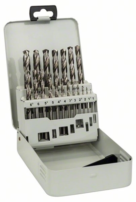 Picture of Metāla urbju komplekts Bosch HSS-G; 1-10 mm; 19 gab.
