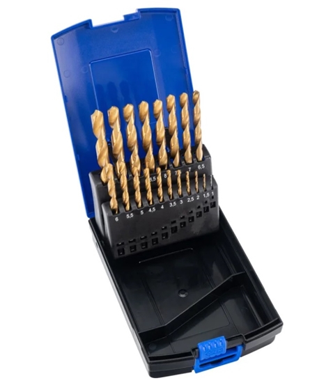 Изображение Metāla urbju komplekts Condor Werkzeug C9633; 1-10 mm; 19 gab.