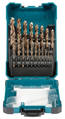 Изображение Metāla urbju komplekts Makita D-67583 M-Force; 1-10 mm; 19 gab.