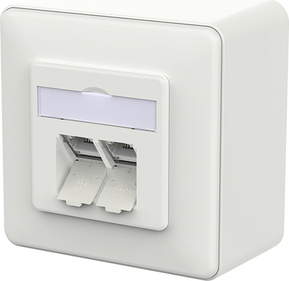 Picture of Metz Connect E-DAT C6A IDC Dose, 2 Port, AP, verkehrsweiß