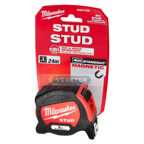 Изображение Mērlente Milwaukee Stud; 5 m
