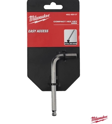 Изображение L formas atslēga Milwaukee 4932492407; 8 mm