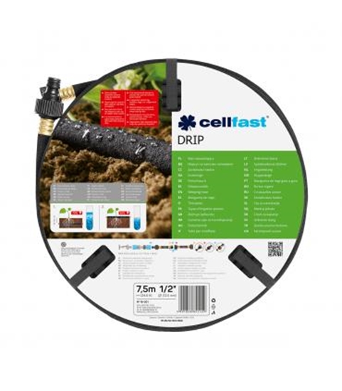 Picture of Mitrināšanas šļūtene Cellfast 19-001; 1/2''; 7,5 m