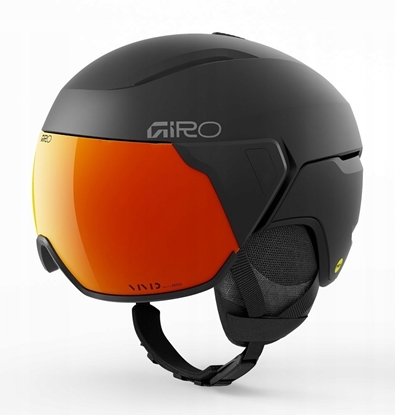 Picture of MIVIDA Kask zimowy GIRO ORBIT SPHERICAL matte black / VIVID ember roz. L (59-62.5 cm)