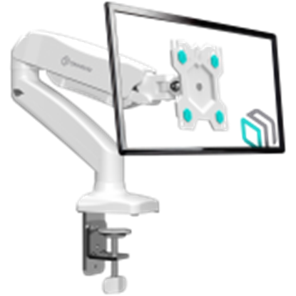 Attēls no MONITOR ACC DESK MOUNT/13-32" WHITE G80-W ONKRON
