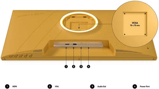 Picture of MonitorJapanNextJAPANNEXT 60,5cm JN-I238FHD120F-HSP-YE 16:9 HDMI óty FHD