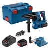Picture of Motowiertarka Bosch Bosch cordless hammer drill GBH 18V-28 CF Professional, with GDE 18V-16 (blue/black, 2x battery ProCORE18V 8.0Ah, Bluetooth, in L-BOXX)
