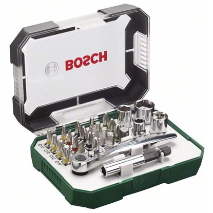 Изображение Muciņu ar uzgaļiem komplekts Bosch 2607017322; 26 gab.