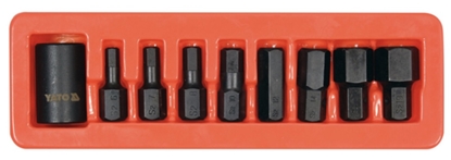 Attēls no Muciņu ar uzgaļiem komplekts Yato YT-10662; 1/2''; 9 gab.