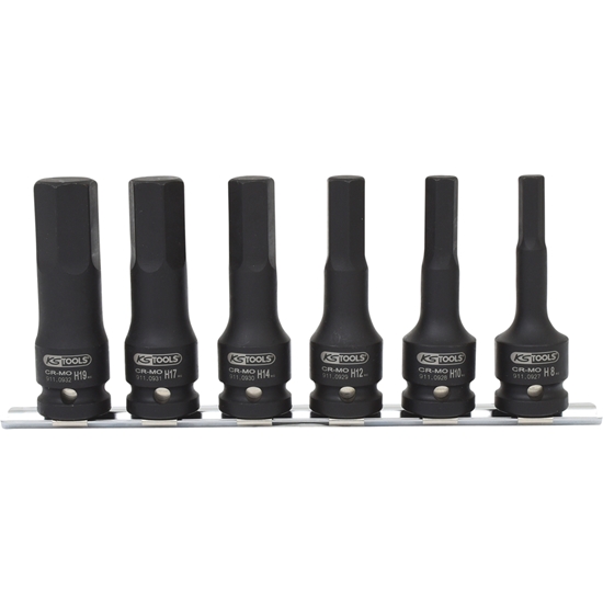 Picture of Muciņu ar uzgaļiem komplekts KS Tools 515.1104; 1/2''; 6 gab.