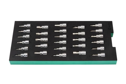 Attēls no Uzgriežņa galviņu komplekts Sata ST09005G; 1/2''; 17 gab.