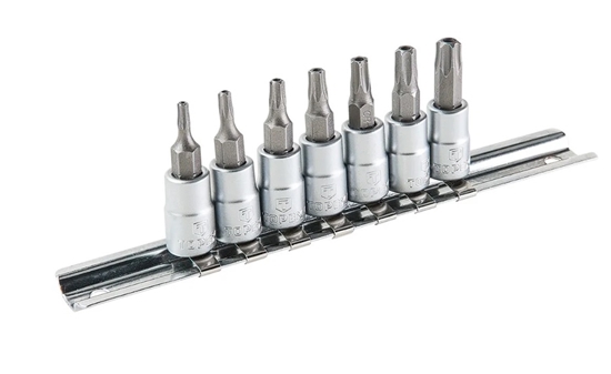 Picture of Muciņu ar uzgaļiem komplekts Topex 39D378; 1/4''; T10-T40; 7 gab.