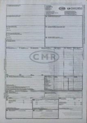 Picture of Muitas deklarācijas CMR 6 lapas ar numuriem