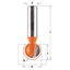 Изображение Mūrfrēze CMT; S=8 mm; D=19,05 mm; R=9,5 mm