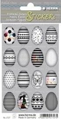 Picture of Naklejki papierowe pisanki czarno biae