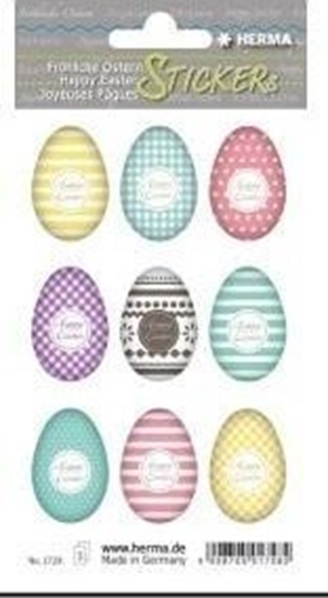 Picture of Naklejki papierowe pisanki z wzorkami