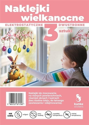 Изображение Naklejki Wielkanocne Gazka i zajczek 3szt