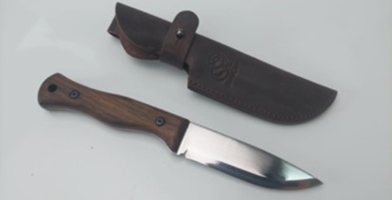 Изображение Nazis ar fiksētu asmeni, futrālī BeaverCraft BSH6; 235 mm