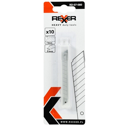Attēls no Nažu asmeņi Rexxer RD-07-080; 9 mm; 10 gab.