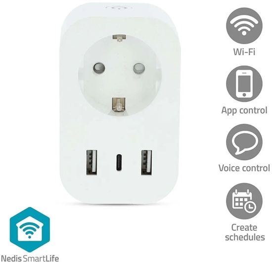 Picture of Nedis SmartLife Smart Plug | IP21 | Miernik mocy | 3680 W