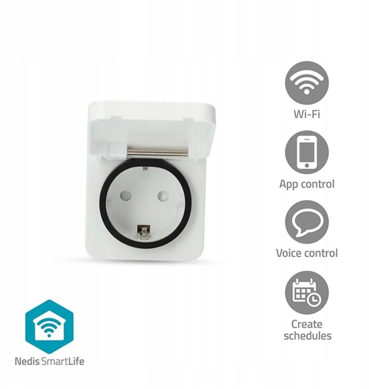 Picture of Nedis SmartLife Smart Plug | IP44 | Miernik mocy | 3680 W | EU wtyczka