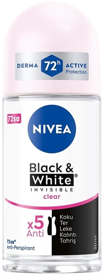 Picture of NIVEA Antyperspirant damski w kulce Black & White Invisible Clear 72H 50 ml
