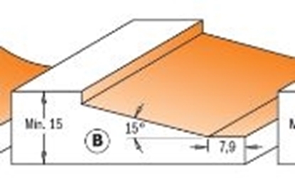 Изображение Nokāpes apaļošanas frēze CMT; S=1/2''; D=82,5 mm
