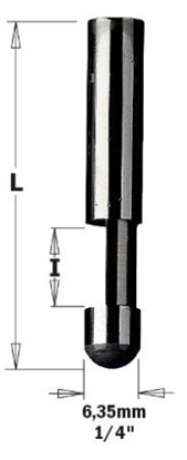 Изображение Nokāpes frēze CMT; S=1/4''; D=6,35 mm