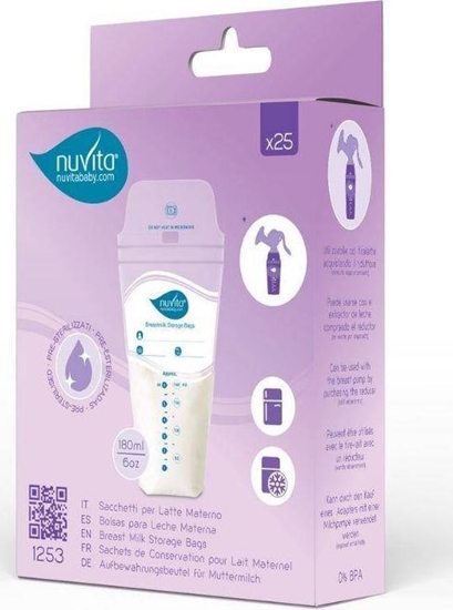 Picture of Nuvita Nuvita, Woreczki do przechowywania pokarmu, 25 szt.